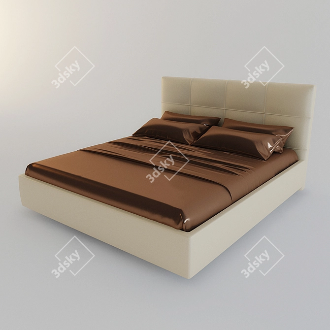 ASKONA ELISA Bed: 180x200 cm Size - Convenient & Stylish! 3D model image 2