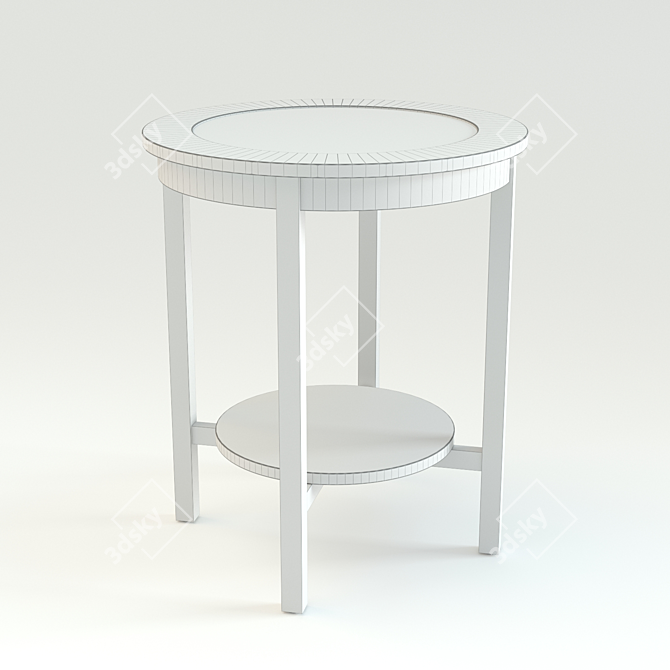 Sleek & Stylish MALMSTA Side Table 3D model image 2