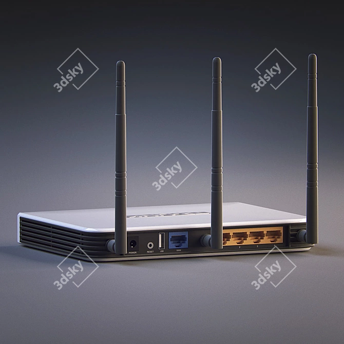 High-Speed Wireless Router: TP-LINK TL-WR1043ND 3D model image 2