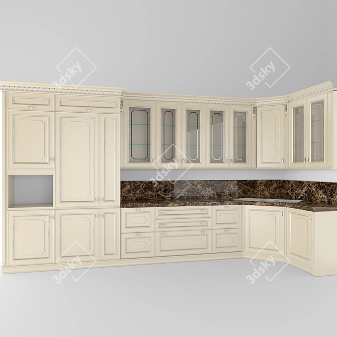 Serenissima CA' d'Oro Kitchen Set 3D model image 1