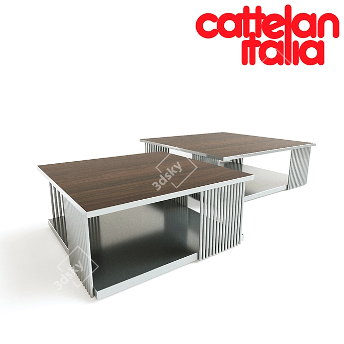 Elegantly Modern Lothar Dining Table 3D model image 1