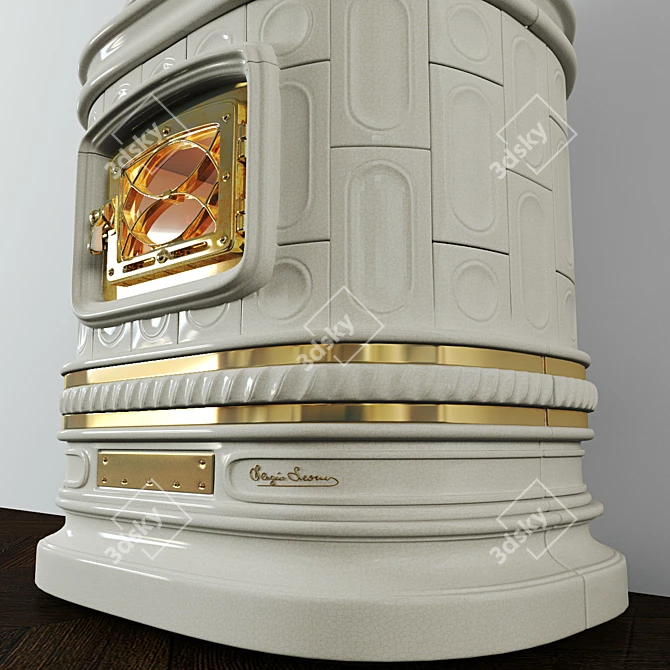 Sergio Leoni Ceramic Stove 3D model image 3