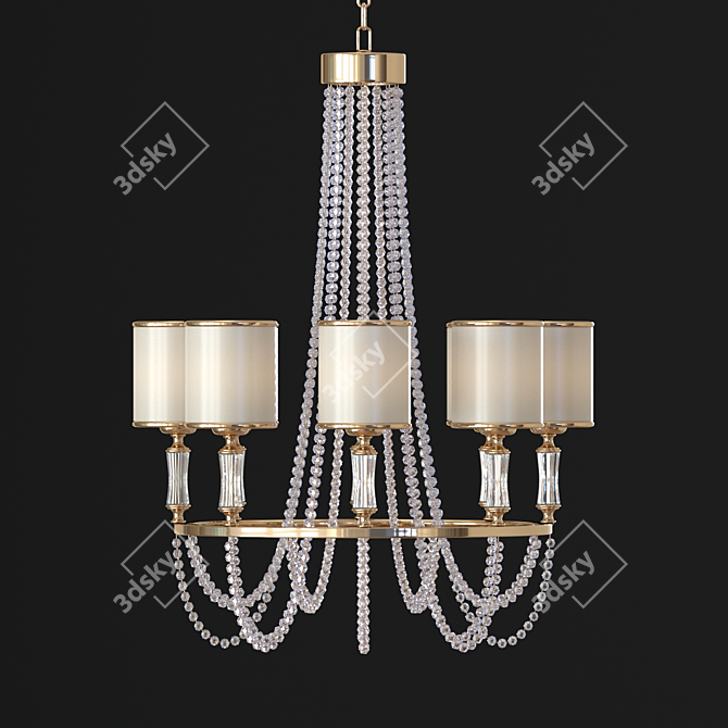 Il Paralume Marina Chandelier 3D model image 1