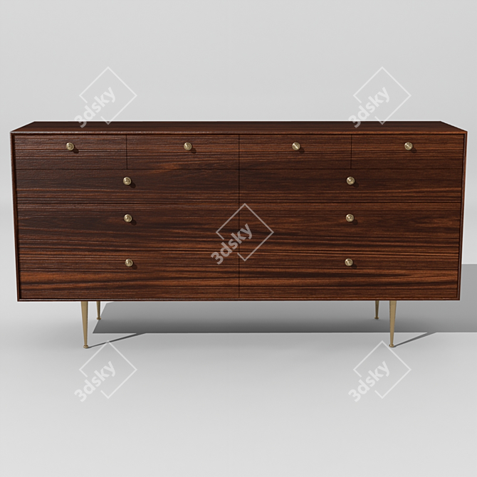 Mid-Century Modern Sideboard George 3D model image 1