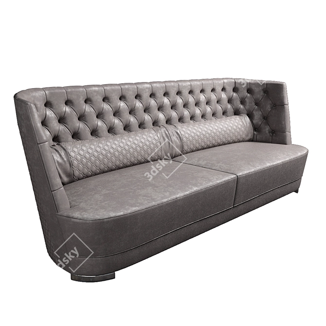 Elegant VITTORIA High Capitonnè Sofa 3D model image 1