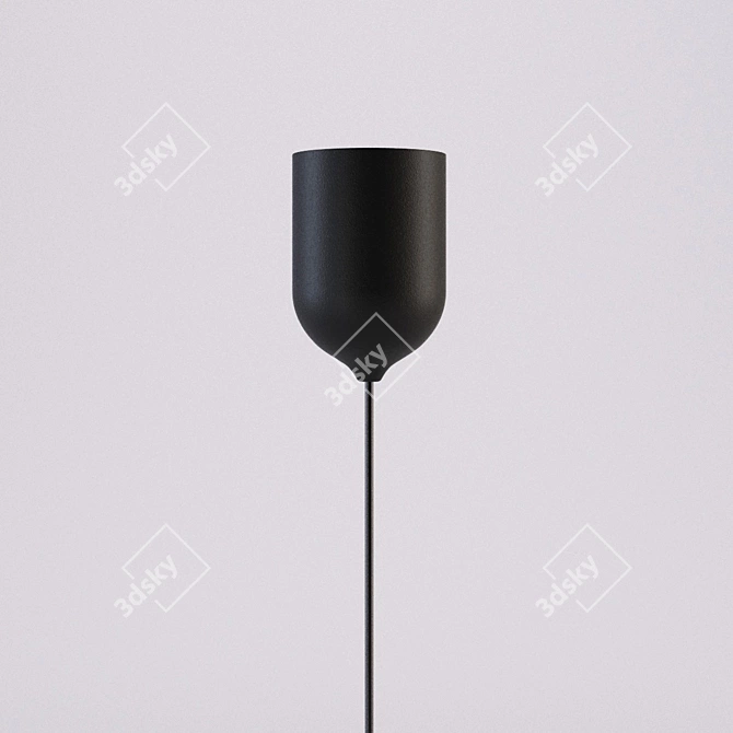 CustomForm Pitcher 15: Sleek Black Lamp 3D model image 2