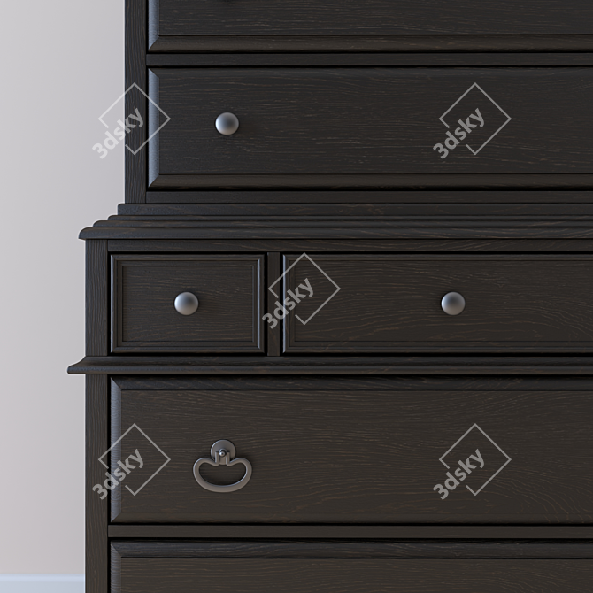 Corsica Dark Chest on Chest: Timeless Mediterranean Charm 3D model image 3