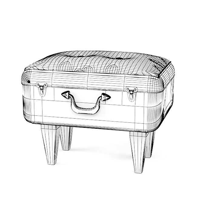 TravelMate: The Chair-Suitcase Combo 3D model image 2
