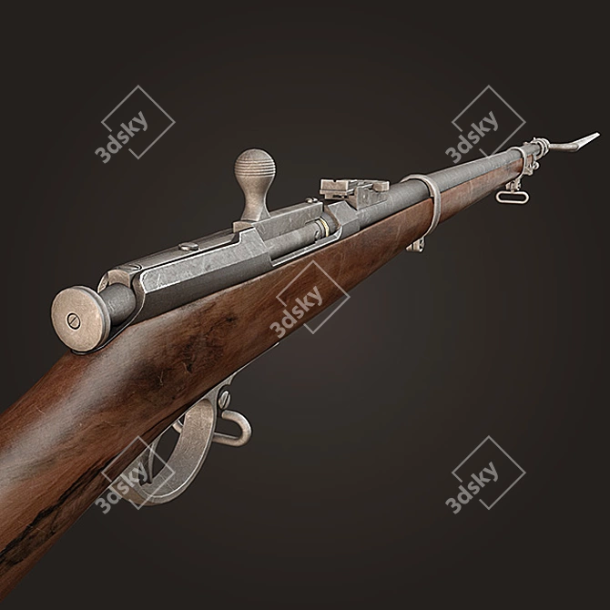 Imperial Berdan Rifle 3D model image 3