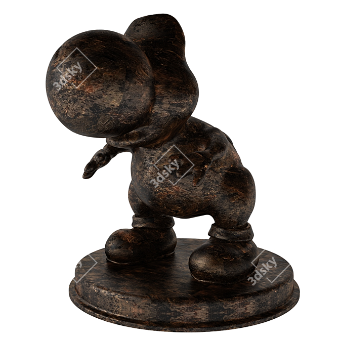 Title: Cute Yoshi Desk Figurine 3D model image 1