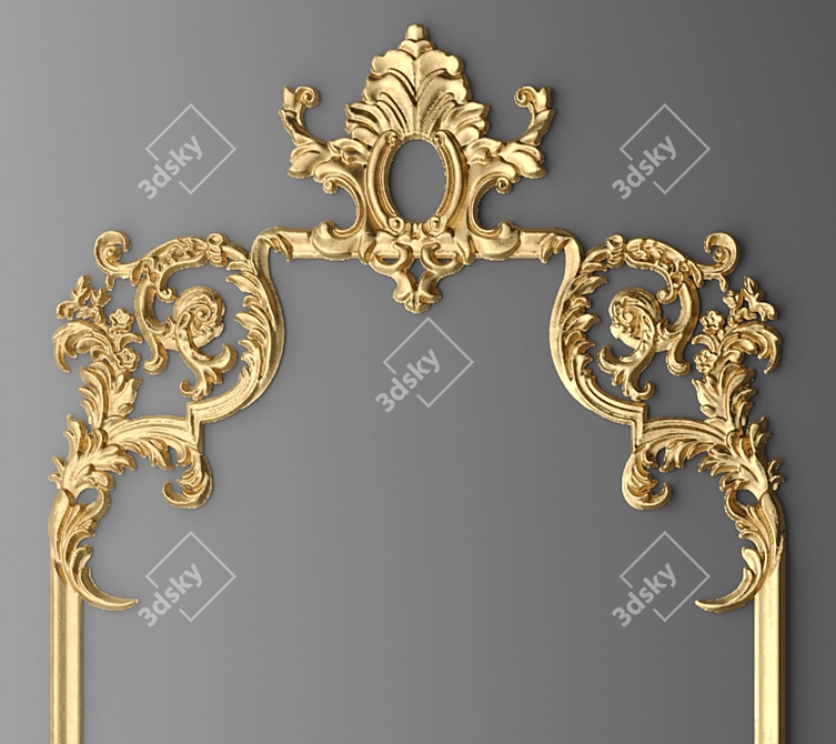 Elegant Photo Frame Stand 3D model image 2