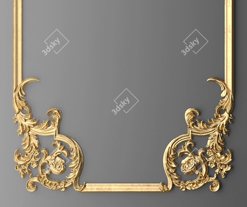 Elegant Photo Frame Stand 3D model image 3