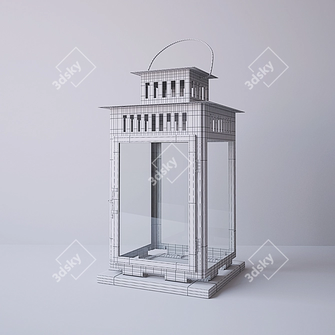 Elegant Borba IKEA Lantern 3D model image 2