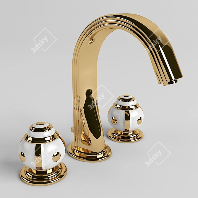 Luxury Gold Bathroom Faucet A7A.151 3D model image 1