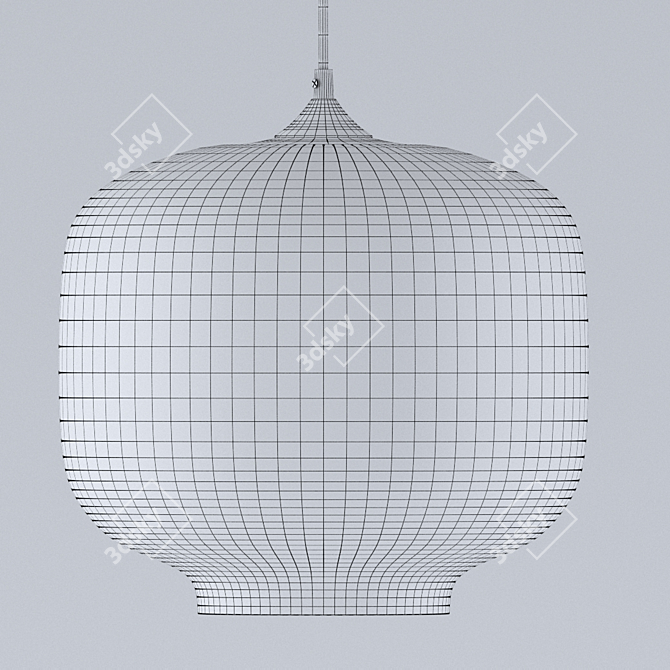 Cosmo Oculo Hanging Lamp - Glass & Steel - Height 180cm - Diameter 25cm 3D model image 2