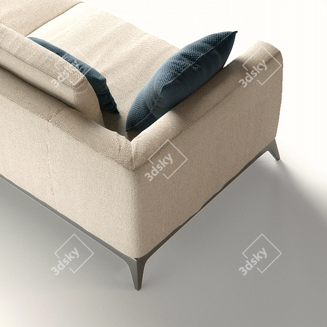 Olivier Modern Italian Sofa 3D model image 2