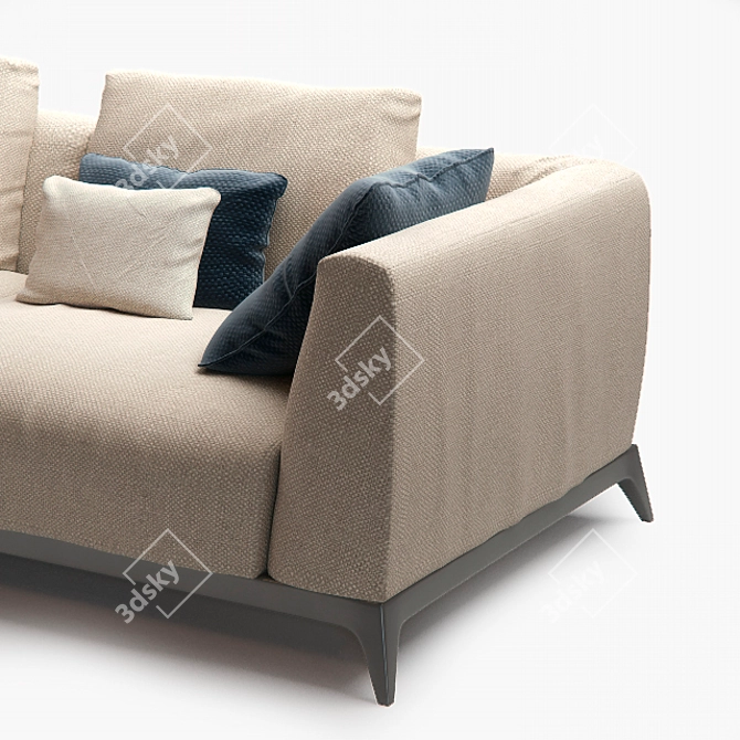 Olivier Modern Italian Sofa 3D model image 3