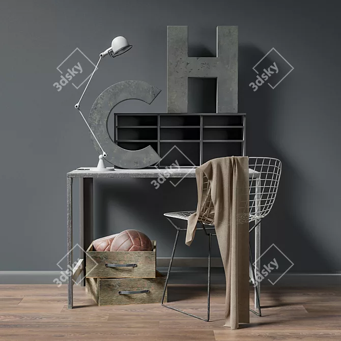 Urban Chic Loft Set 3D model image 1