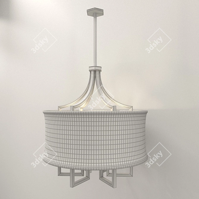 Regina Andrew Gold Chandelier: Elegant and Timeless 3D model image 3