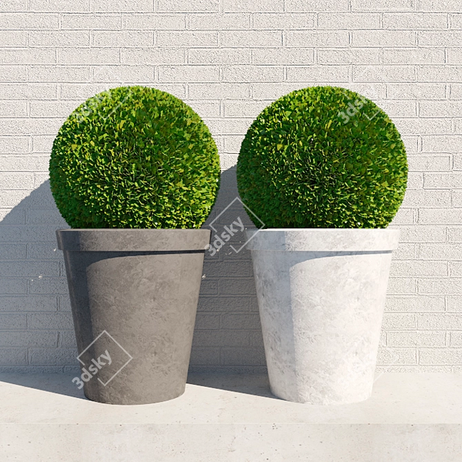 Portable Bush: Versatile & Realistic 3D model image 1