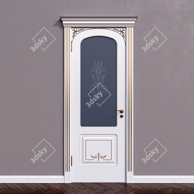 Title: Andreevsky Door Collection: K-72GF, K-74GF, K-80GF 3D model image 3