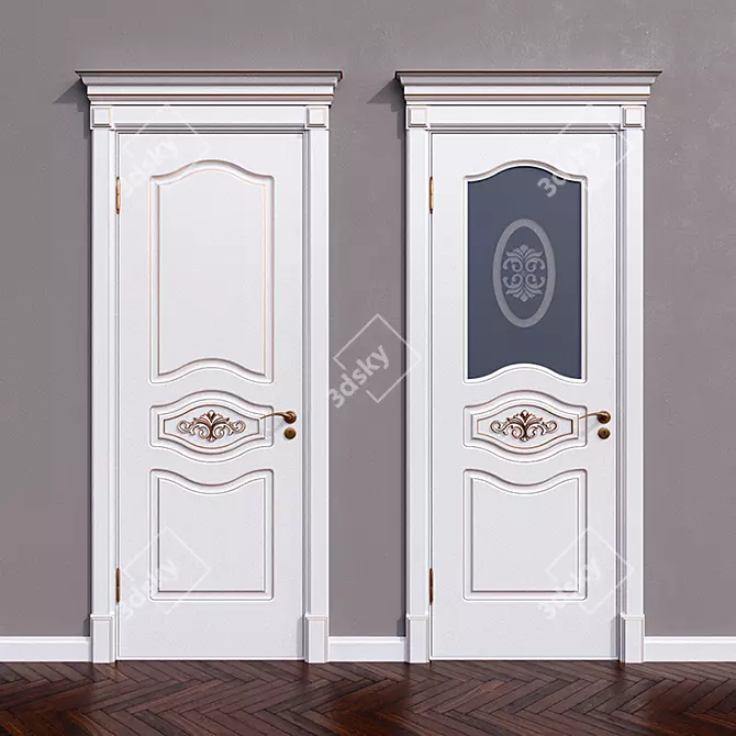 Andreevskie Dveri K-82GB5_K-91GB8: Elegant Door Designs 3D model image 2