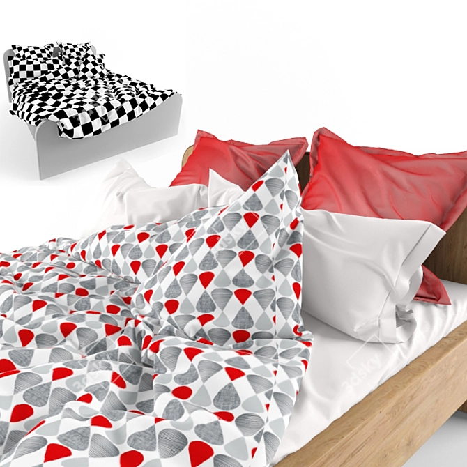 Comfort Rest Bed 3D model image 2