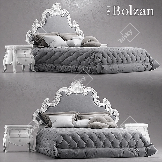 Elegant Bolzan Letti Florence Chic 3D model image 1