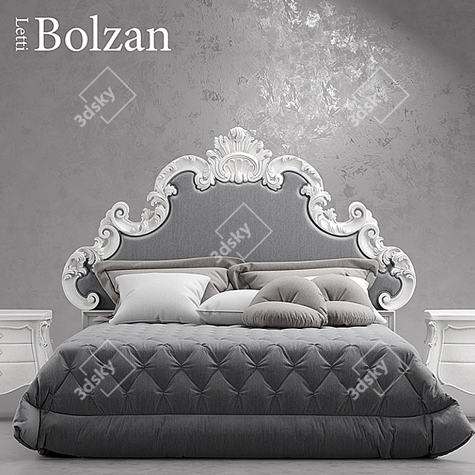 Elegant Bolzan Letti Florence Chic 3D model image 2