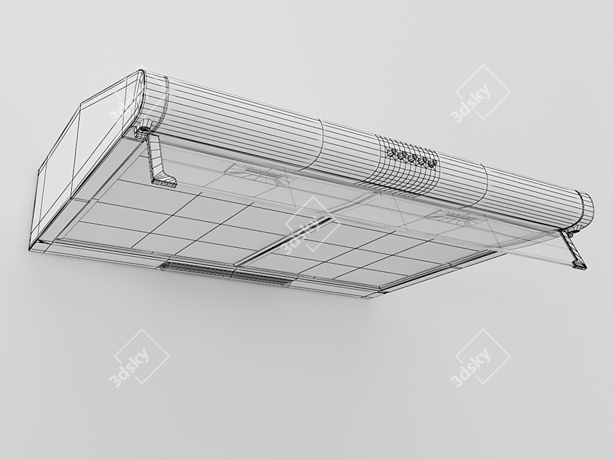 Europlast H102 Kitchen Extractor 3D model image 2