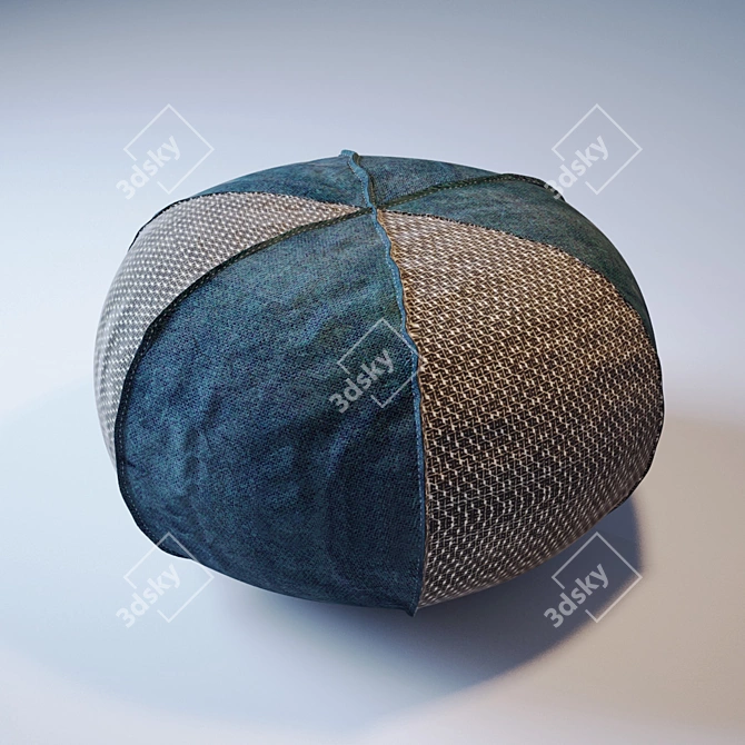 Cosy Clove Poof 3D model image 1