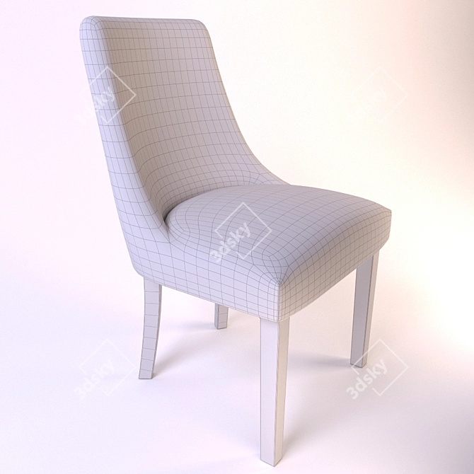 Soho Fabric Chair 3D model image 3