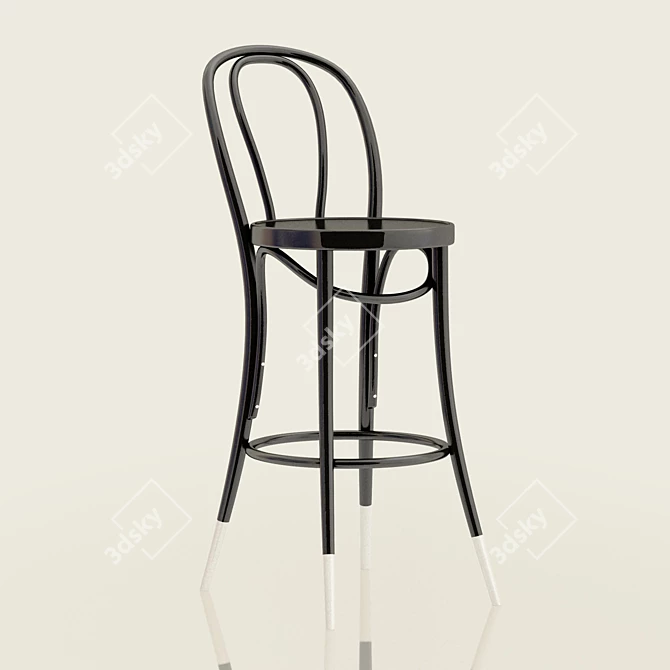 Luxury Thonet Bar Stool 3D model image 1