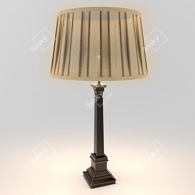 Sleek Modern Table Lamp 3D model image 1