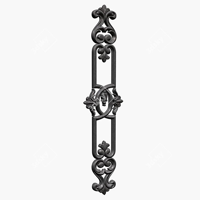 Cast Baluster: Ideal for Cutting & Rendering 3D model image 1