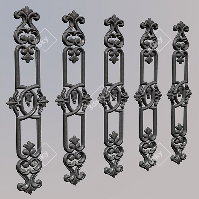 Cast Baluster: Ideal for Cutting & Rendering 3D model image 2