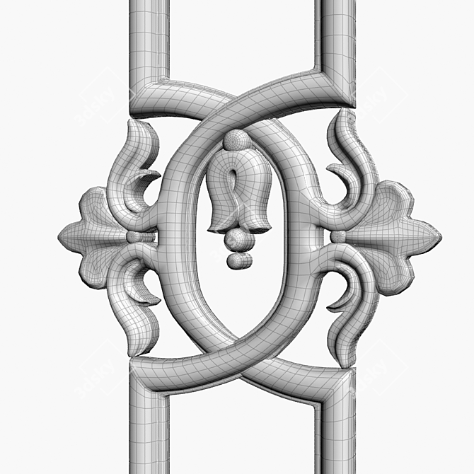 Cast Baluster: Ideal for Cutting & Rendering 3D model image 3