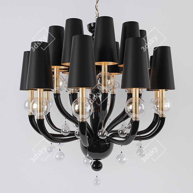 Elegant Mademoiselle Chandelier 2015 3D model image 1