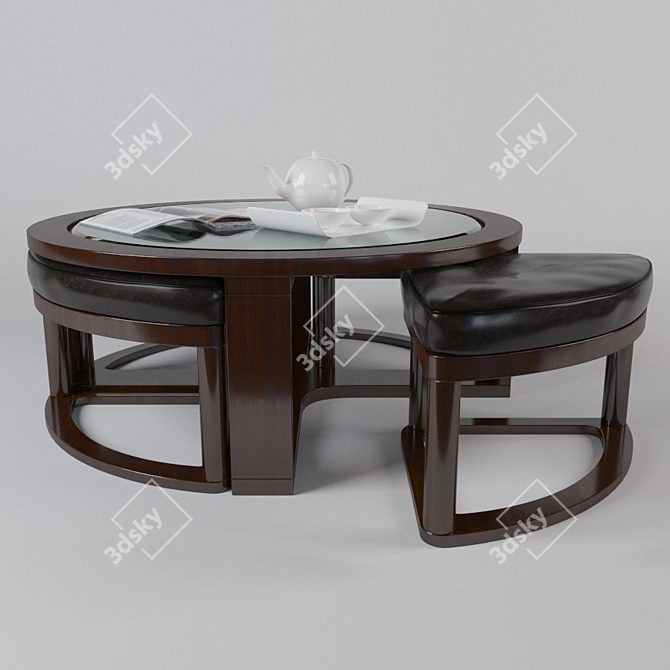 Spectrum Art Coffee Table 3D model image 1