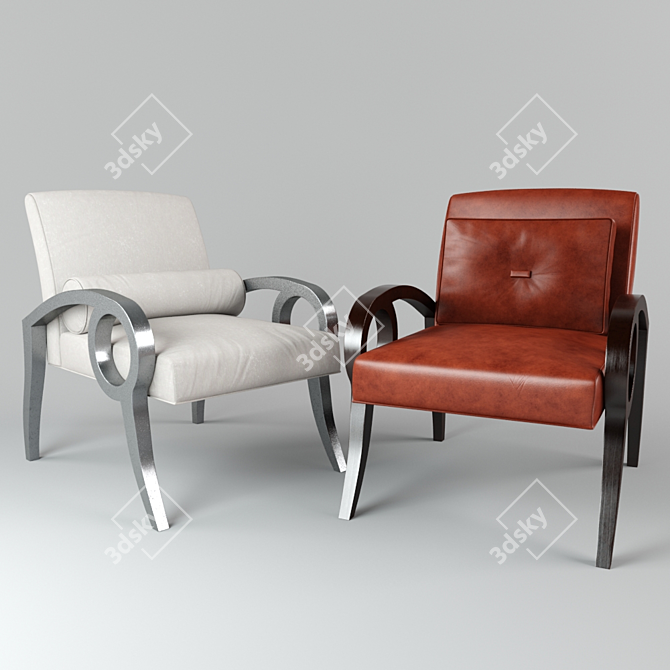 Luxury Lonsdale Lounge Chair 3D model image 1