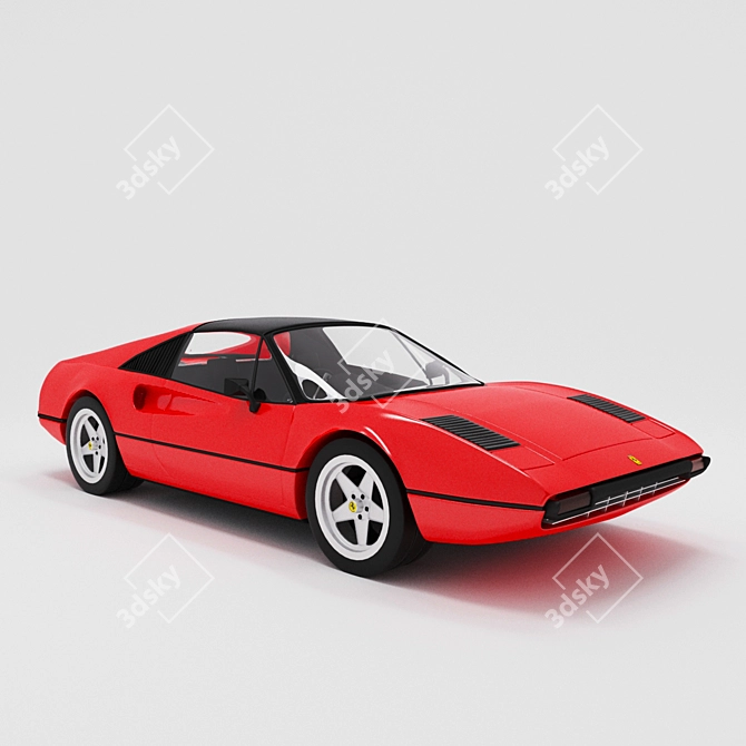 Classic Ferrari 308 GTB 1975 3D model image 1