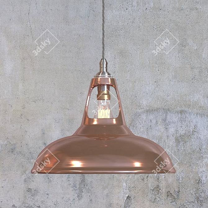 Copper Pendant Light: Modern Elegance for Any Space 3D model image 1