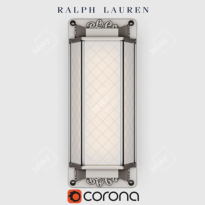 Title: Elegant Butler's Silver Sconce 3D model image 1