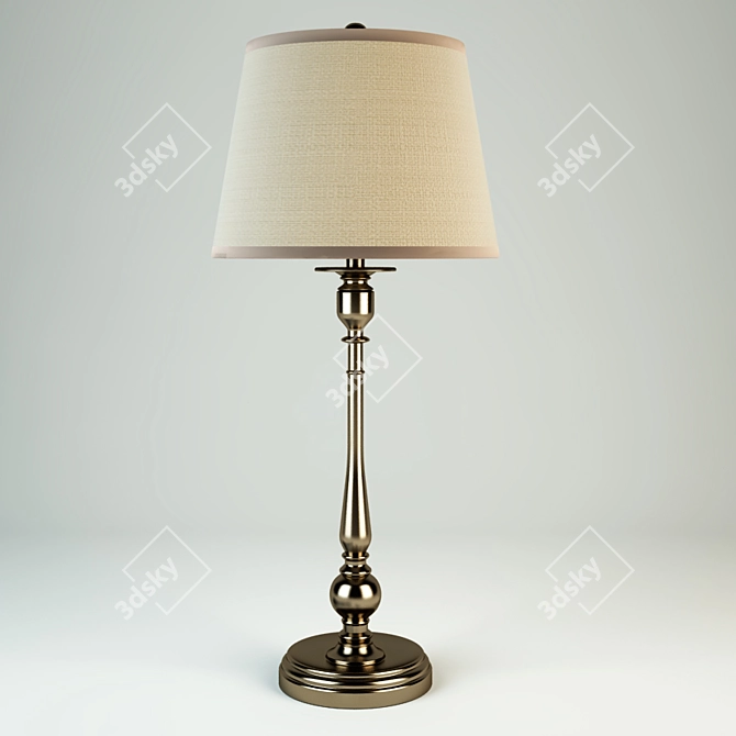 Elegant Kerton Table Lamp 3D model image 2