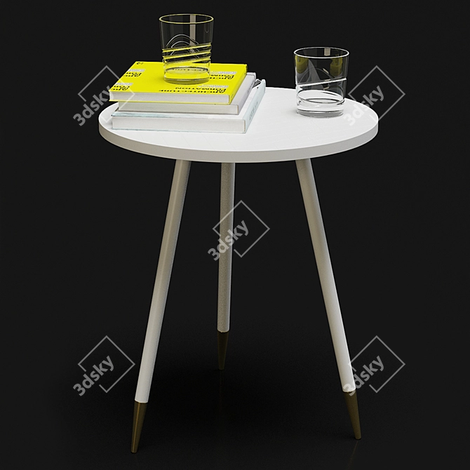 Serene Table Set 3D model image 1