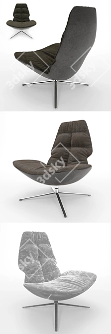 Modern Miro Armchair: Versatile and Stylish 3D model image 3