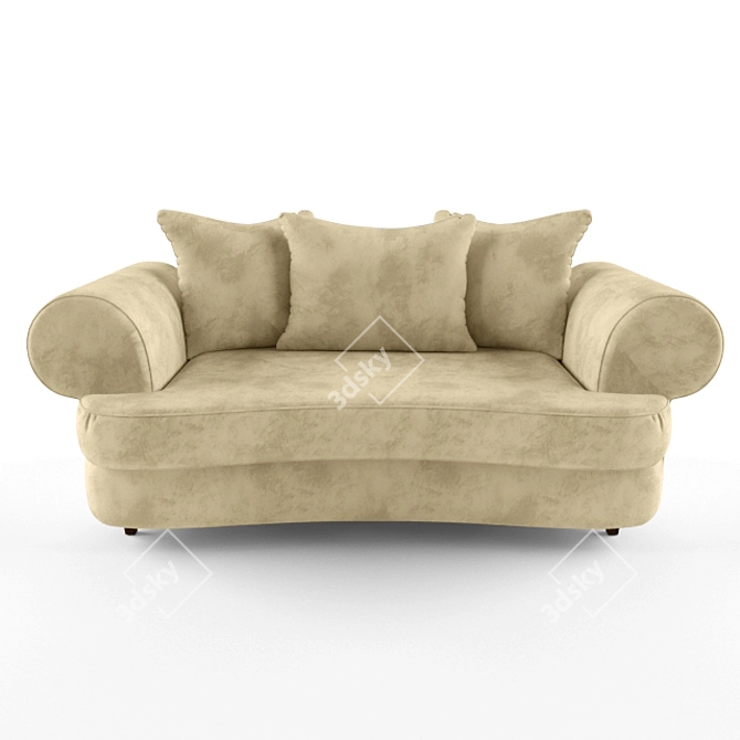 Title: Custom-made Photo Replica Sofa 3D model image 1