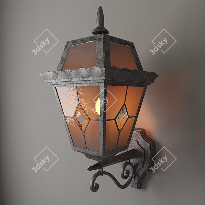 Elegant Wall Street Lamp by Arte Lamp 3D model image 1