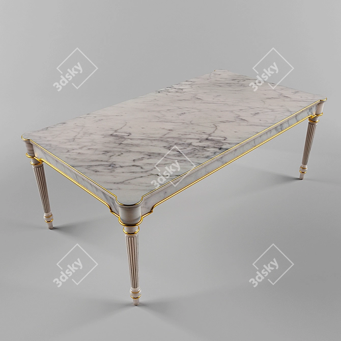 Elegant Neoclassical Louis XVI Table 3D model image 2