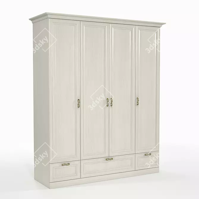 Minimalist Classic Wardrobe - OM Svetlitsa SHS-6 (3) 3D model image 1